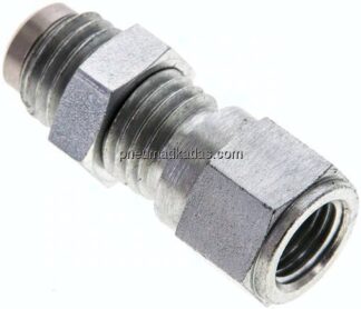 Manometeranschluss M 16x2 (AG) - NPT 1/4", Stahl verzinkt