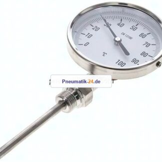 Bimetallthermometer, senkrecht D100/0 bis +100°C/100mm