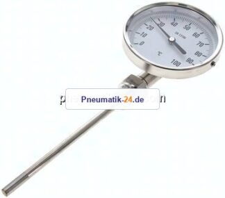 Bimetallthermometer, senkrecht D100/0 bis +100°C/160mm