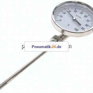 Bimetallthermometer, senkrecht D100/0 bis +100°C/160mm