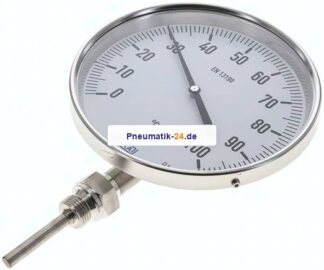 Bimetallthermometer, senkrecht D160/0 bis +100°C/63mm