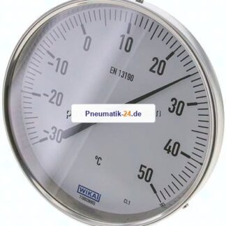 Bimetallthermometer, waagerecht D160/-30 bis +50°C/100mm