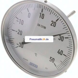 Bimetallthermometer, waagerecht D160/-30 bis +50°C/160mm