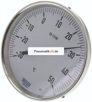 Bimetallthermometer, waagerecht D160/-30 bis +50°C/63mm