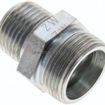 Gerade Schneidringverschr. R 1/2"-18 L (M26x1,5), ohne Mutter & Schneidring, Stahl verzinkt