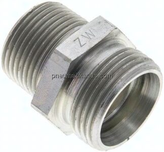 Gerade Schneidringverschr. R 3/4"-22 L (M30x2), ohne Mutter & Schneidring, Stahl verzinkt