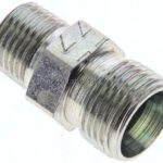 Gerade Schneidringverschr. R 1/8"-8 LL (M12x1), ohne Mutter & Schneidring, Stahl verzinkt