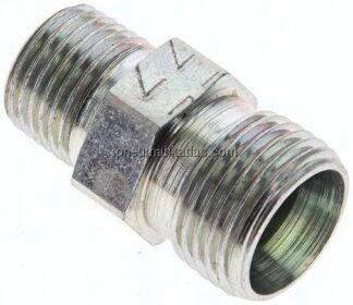 Gerade Schneidringverschr. R 1/8"-8 LL (M12x1), ohne Mutter & Schneidring, Stahl verzinkt