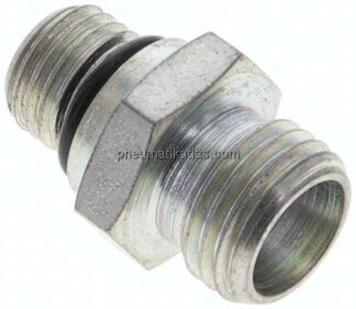 Gerade Schneidringverschr. UNF 7/16"-20-8 L (M14x1,5), ohne Mutter & Schneidring, Stahl verzinkt