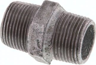 Doppelnippel R 3/4"-R 3/4", Temperguss verzinkt