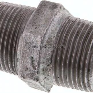 Doppelnippel R 3/4"-R 3/4", Temperguss verzinkt