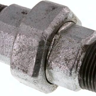 Doppelnippel trennbar R 1"-R 1", Temperguss verzinkt