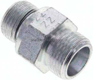 Gerade Schneidringverschr. M 18x1,5-12 S (M20x1,5), ohne Mutter & Schneidring, Stahl verzinkt