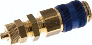 Schott-Kupplungsdose (NW5) 6x4mm Schlauch, Messing