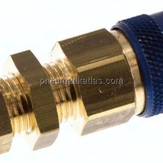 Schott-Kupplungsdose (NW5) 6x4mm Schlauch, Messing
