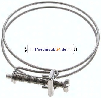 Drahtschlauchschelle 84 - 90mm, 1.4301