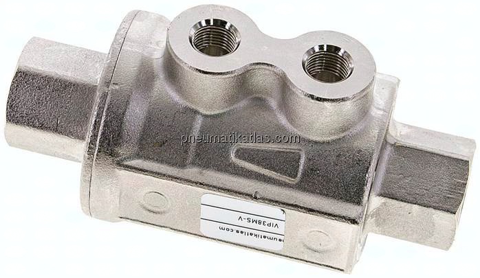 VIP-Sperrventil, doppeltwirkend, FKM-Dichtung, G 3/8", Messing