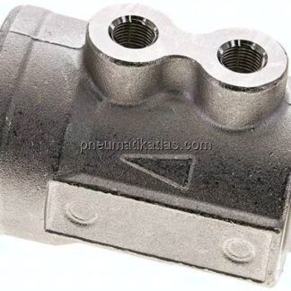VIP-Sperrventil, Feder-öffnend, FKM-Dichtung, G 1/2", Messing
