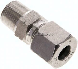 Gerade Schneidringverschr. NPT 3/8"-10 S (M18x1,5), 1.4571