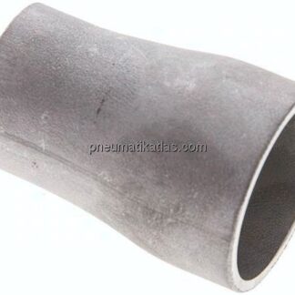 Reduzierstück 26,9x2,0mm - 21,3x2,0mm, 1.4571 geschweißt