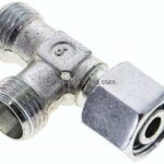 Einstellb. L-Schneidringverschraubung 10 L (M16x1,5), ohne Mutter & Schneidring, Stahl verzinkt