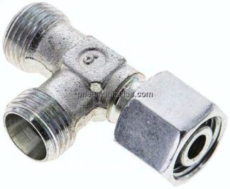 Einstellb. L-Schneidringverschraubung 10 L (M16x1,5), ohne Mutter & Schneidring, Stahl verzinkt