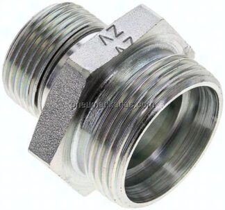 Gerade Schneidringverschr. G 3/4"-28 L (M36x2), ohne Mutter & Schneidring, Stahl verzinkt