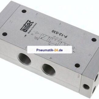 5/3-Wege Pneumatikventil, G 1/2", Mittelstellung geschlossen, ATEX-Zulassung