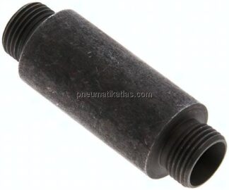 Schott-Anschweißverschraubung 12 L (M18x1,5), ohne Mutter & Schneidring, Stahl phosphatiert