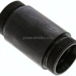 Schott-Anschweißverschraubung 35 L (M45x2), ohne Mutter & Schneidring, Stahl phosphatiert