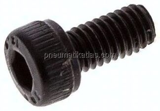 Zylinderschraube DIN 912, M 4x8, Stahl 12.9 blank (schwarz)