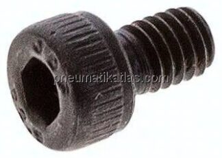 Zylinderschraube DIN 912, M 4x6, Stahl 12.9 blank (schwarz)