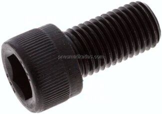 Zylinderschraube DIN 912, M 16x30, Stahl 12.9 blank (schwarz)