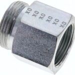 Aufschraub-Schneidringverschr. M 33x2-28 L (M36x2), ohne Mutter & Schneidring, Stahl verzinkt