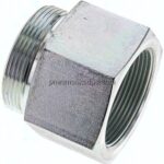 Aufschraub-Schneidringverschr. M 48x2-42 L (M52x2), ohne Mutter & Schneidring, Stahl verzinkt