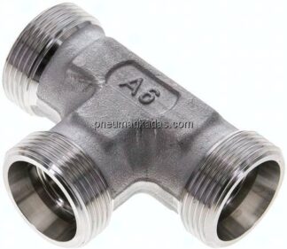 T-Schneidringverschraubung 18 L (M26x1,5), ohne Mutter & Schneidring, 1.4571