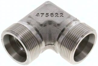 Winkel-Schneidringverschraubung 30 S (M42x2), ohne Mutter & Schneidring, 1.4571