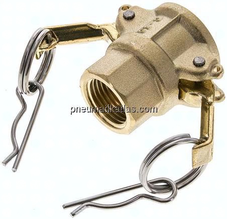Kamlock-Kupplung (D) Rp 1/2"(IG), Messing