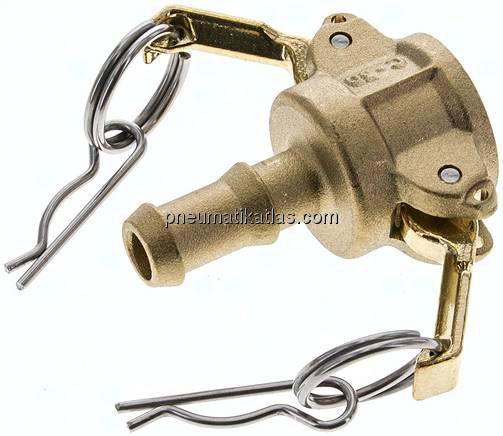 Kamlock-Kupplung (C) 13 (1/2")mm Schlauch, Messing