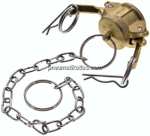 Kamlock-Verschlusskappe (DC) 1/2", Messing