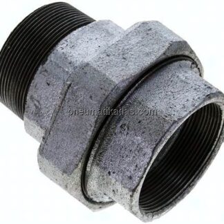Verschraubung kon. dichtend, Rp 2-1/2"/R 2-1/2" (IG/AG)