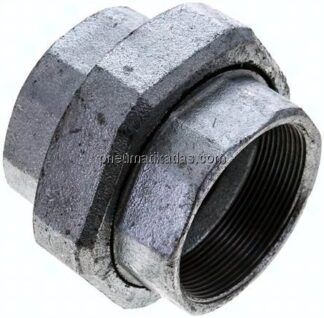 Verschraubung flach dichtend Rp 2-1/2" (IG),Temperguss verzinkt