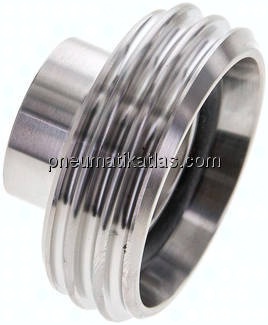 Gewindestutzen (Milchgewinde) Rd 44 x 1/6"-23,0mm, 1.4404
