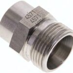 Gerade Anschweißverschraubung 15 L (M22x1,5), ohne Mutter & Schneidring, 1.4571