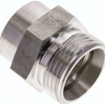 Gerade Anschweißverschraubung 22 L (M30x2), ohne Mutter & Schneidring, 1.4571