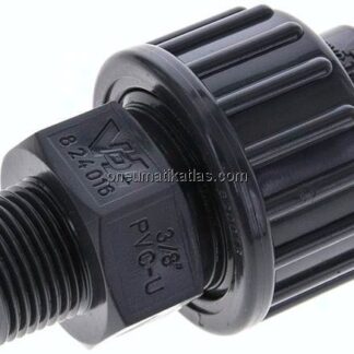 Klebe-/Gewindeverschraubung, PVC-U/ EPDM, 16mmxG 3/8" AG