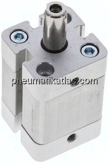 Kompaktzylinder, einfachwirkend, Kolben 20mm, Hub 15mm