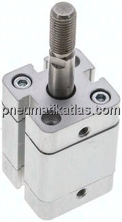 Kompaktzylinder, einfachwirkend, Kolben 20mm, Hub 15mm