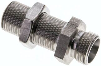 Schott-Schneidringverschraubung 12 L (M18x1,5), ohne Mutter & Schneidring, 1.4571