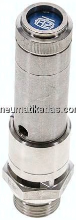 TÜV-Sicherheitsventil G 1/2" (DN10), 31,00 bar, 1.4401